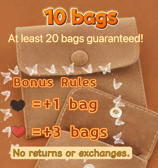 10 bags of titanium steel jewelry items